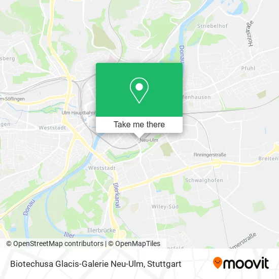 Карта Biotechusa Glacis-Galerie Neu-Ulm