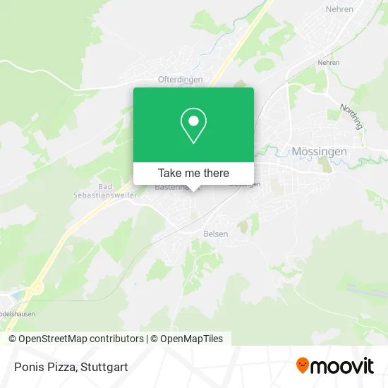 Карта Ponis Pizza