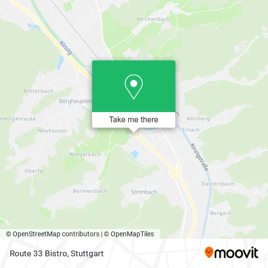 Карта Route 33 Bistro