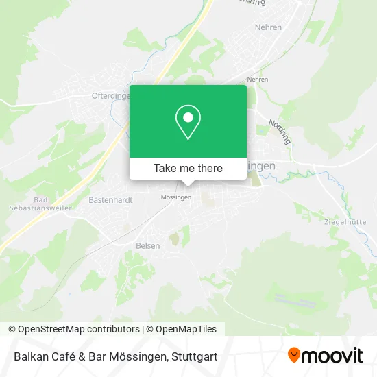Карта Balkan Café & Bar Mössingen