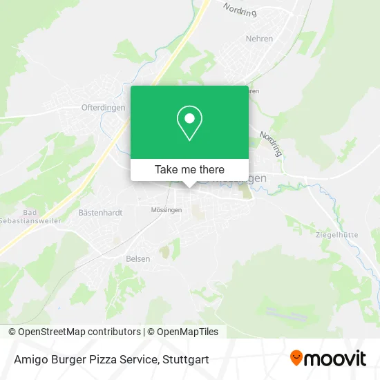 Карта Amigo Burger Pizza Service