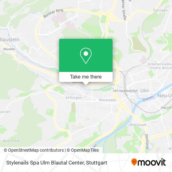 Карта Stylenails Spa Ulm Blautal Center