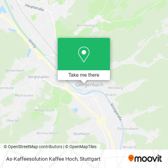 Карта As-Kaffeesolution Kaffee Hoch