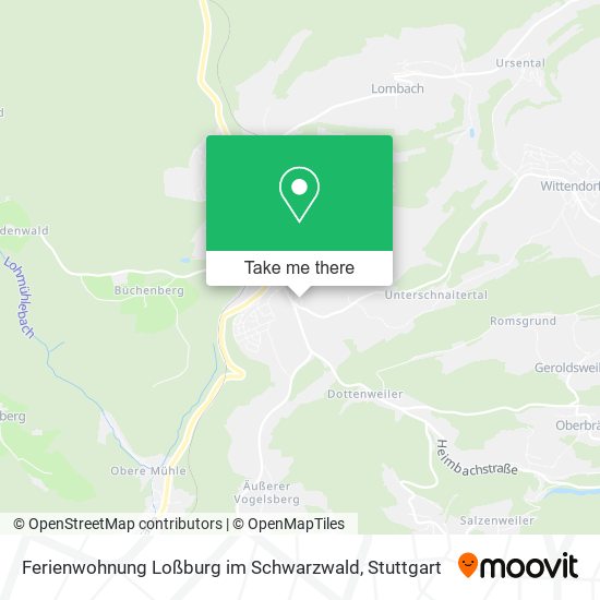 Ferienwohnung Loßburg im Schwarzwald map