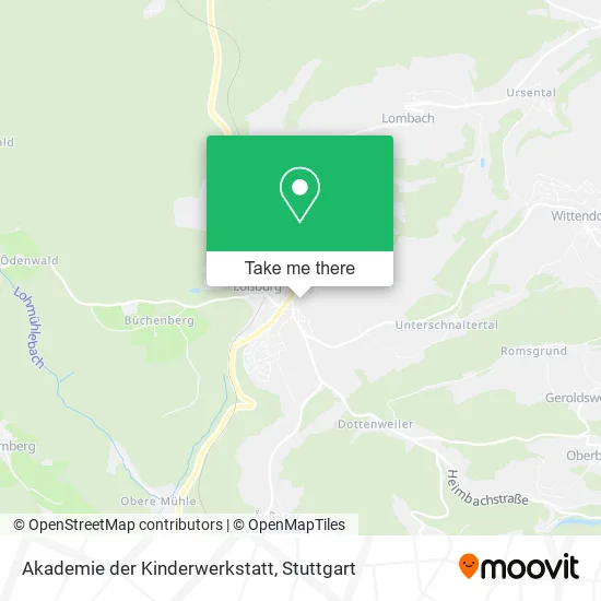 Карта Akademie der Kinderwerkstatt