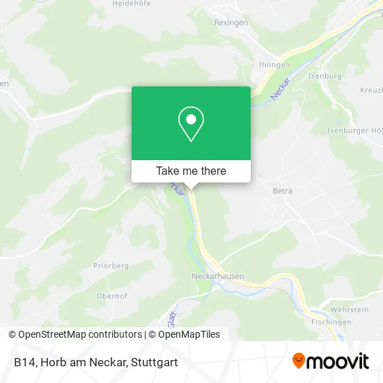 B14, Horb am Neckar map