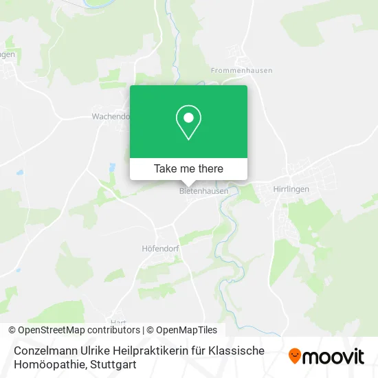 Карта Conzelmann Ulrike Heilpraktikerin für Klassische Homöopathie