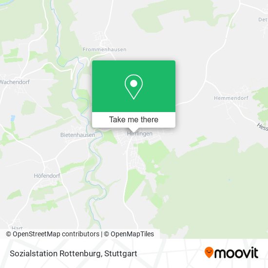 Sozialstation Rottenburg map