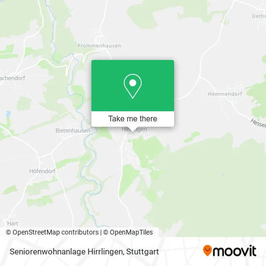 Карта Seniorenwohnanlage Hirrlingen