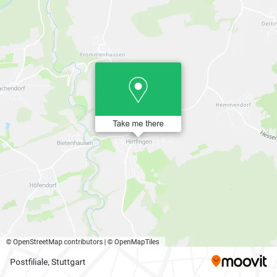 Postfiliale map