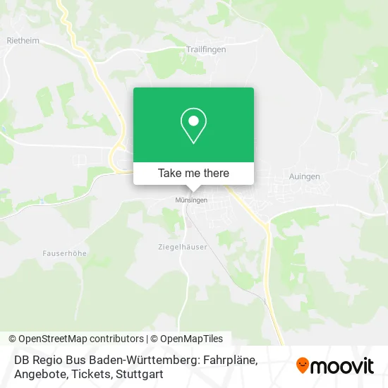 Карта DB Regio Bus Baden-Württemberg: Fahrpläne, Angebote, Tickets