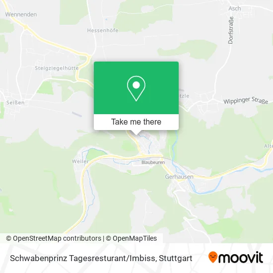 Карта Schwabenprinz Tagesresturant / Imbiss