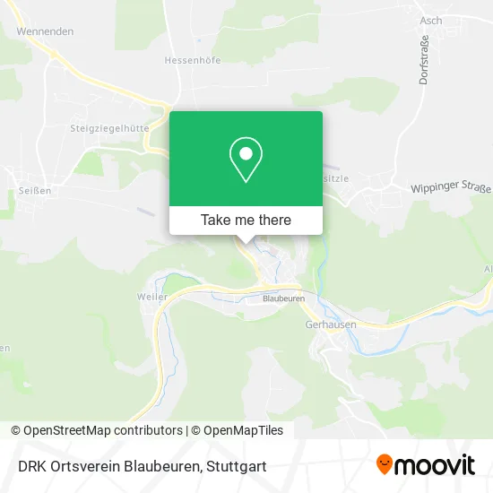 Карта DRK Ortsverein Blaubeuren