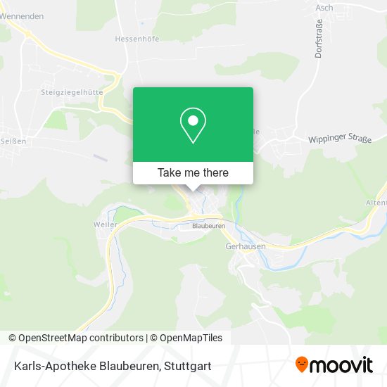 Karls-Apotheke Blaubeuren map