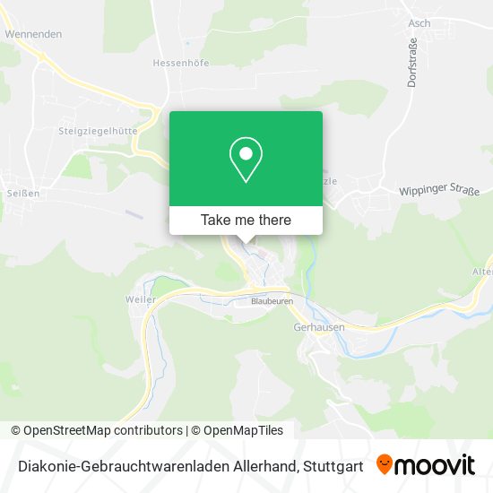 Diakonie-Gebrauchtwarenladen Allerhand map