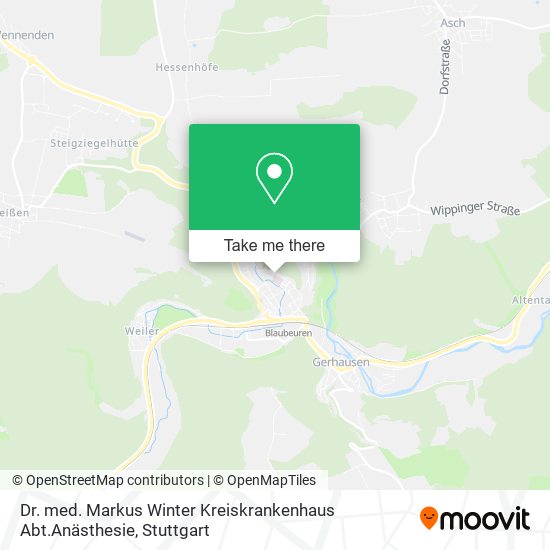 Dr. med. Markus Winter Kreiskrankenhaus Abt.Anästhesie map