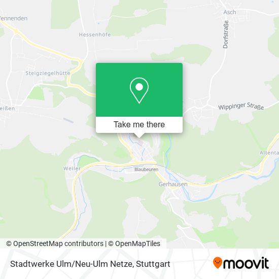 Stadtwerke Ulm/Neu-Ulm Netze map