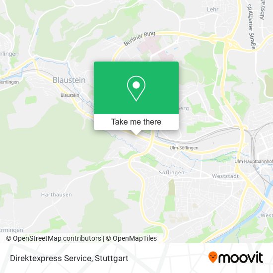Direktexpress Service map