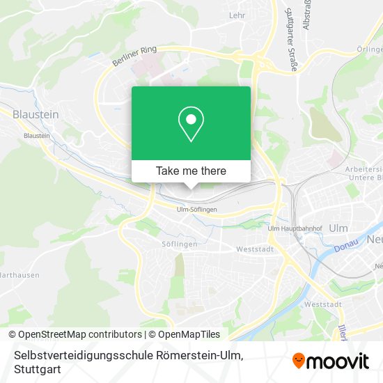 Карта Selbstverteidigungsschule Römerstein-Ulm