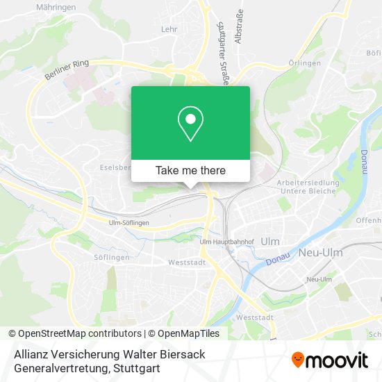 Карта Allianz Versicherung Walter Biersack Generalvertretung
