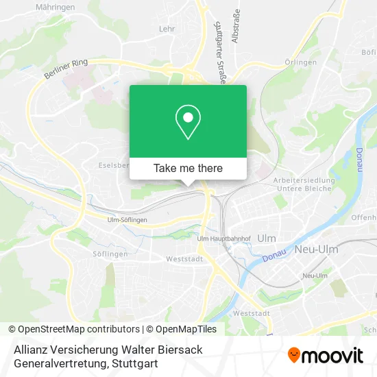 Карта Allianz Versicherung Walter Biersack Generalvertretung