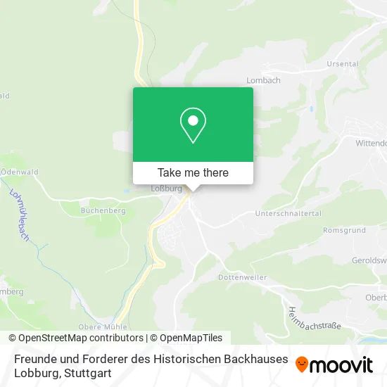Карта Freunde und Forderer des Historischen Backhauses Lobburg
