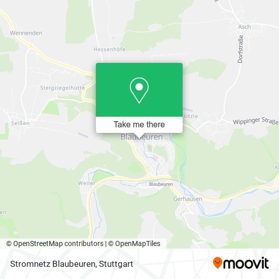 Stromnetz Blaubeuren map