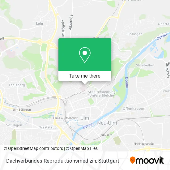 Карта Dachverbandes Reproduktionsmedizin