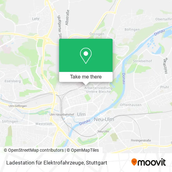 Карта Ladestation für Elektrofahrzeuge