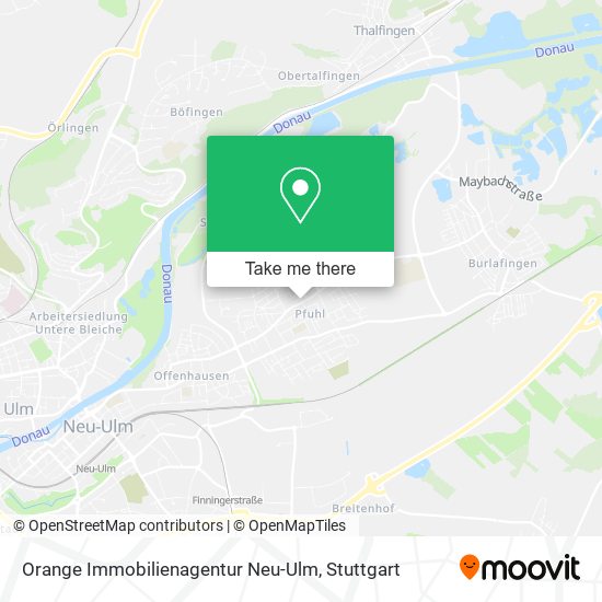 Orange Immobilienagentur Neu-Ulm map
