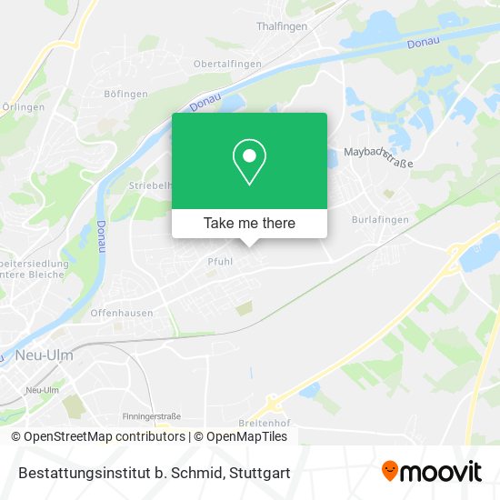 Bestattungsinstitut b. Schmid map