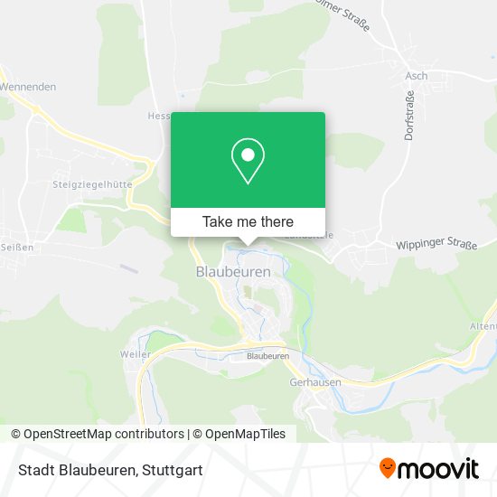 Карта Stadt Blaubeuren