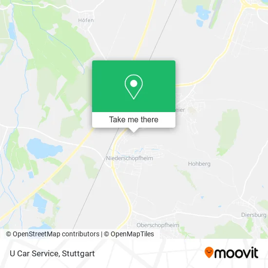 U Car Service map