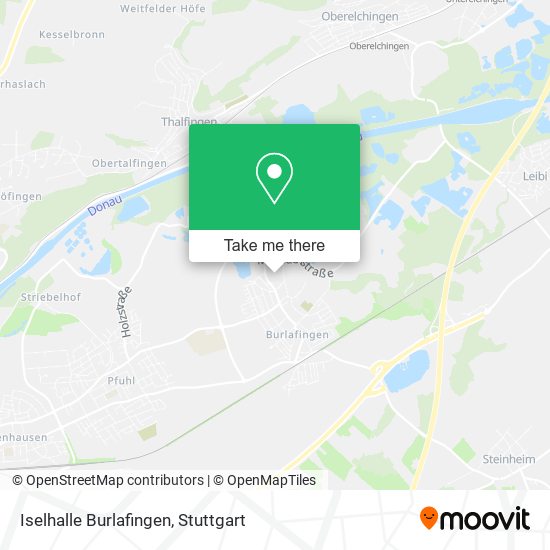 Iselhalle Burlafingen map