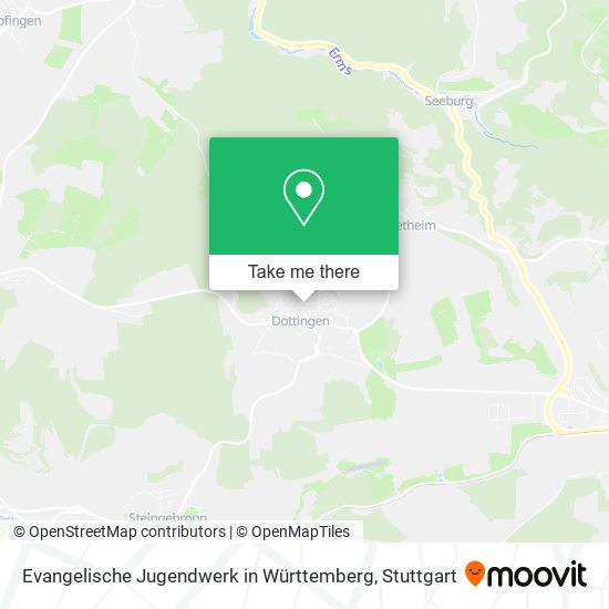 Evangelische Jugendwerk in Württemberg map