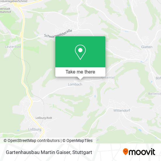 Gartenhausbau Martin Gaiser map