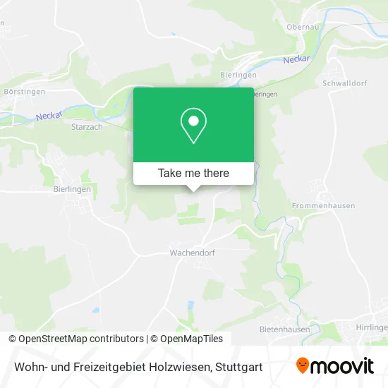 Карта Wohn- und Freizeitgebiet Holzwiesen