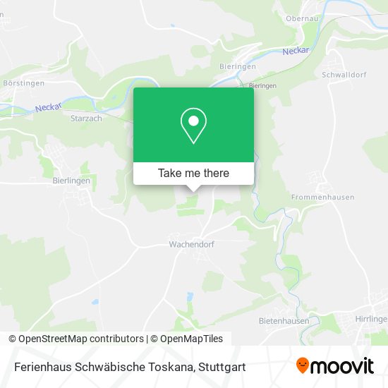 Ferienhaus Schwäbische Toskana map