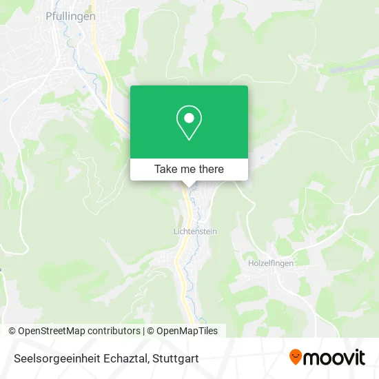 Карта Seelsorgeeinheit Echaztal
