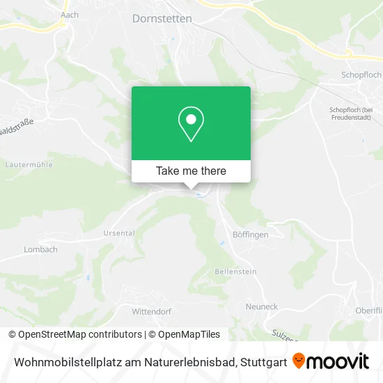 Карта Wohnmobilstellplatz am Naturerlebnisbad