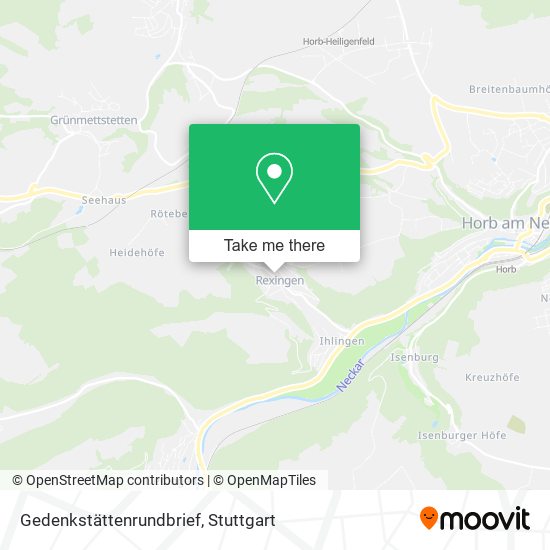 Gedenkstättenrundbrief map