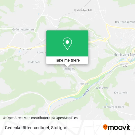 Карта Gedenkstättenrundbrief