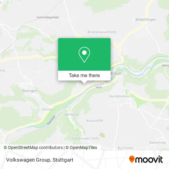 Карта Volkswagen Group