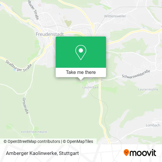 Карта Amberger Kaolinwerke