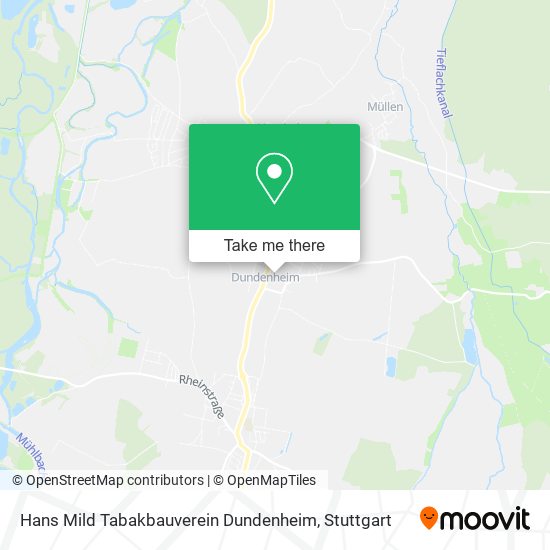 Hans Mild Tabakbauverein Dundenheim map
