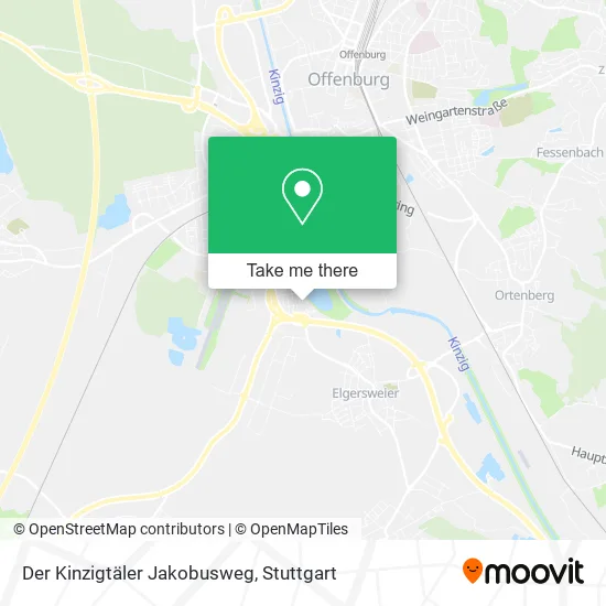 Карта Der Kinzigtäler Jakobusweg