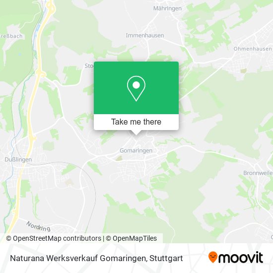 Naturana Werksverkauf Gomaringen map