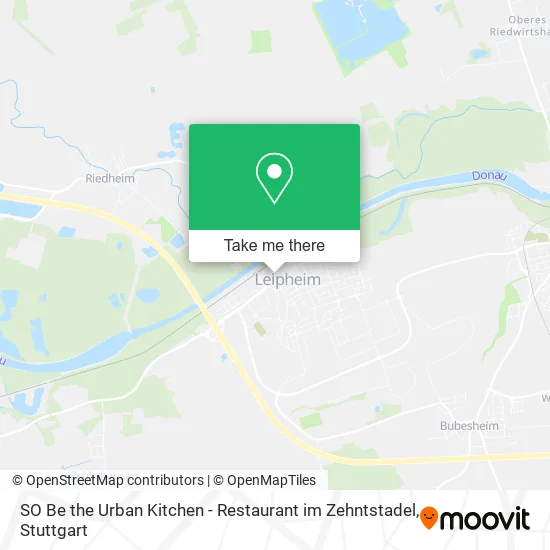 Карта SO Be the Urban Kitchen - Restaurant im Zehntstadel