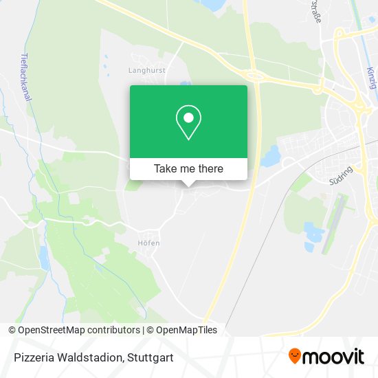 Pizzeria Waldstadion map