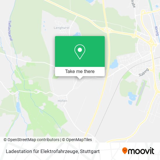 Ladestation für Elektrofahrzeuge map